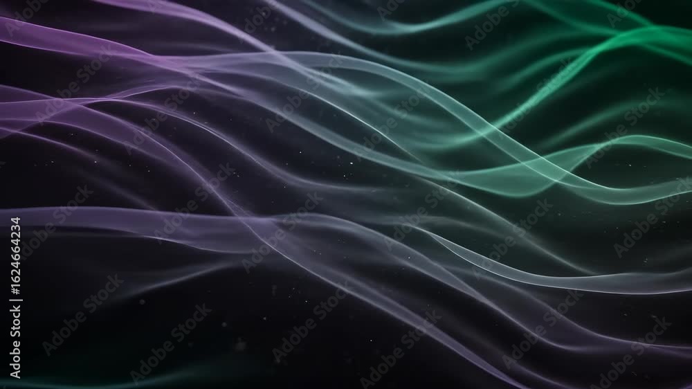 Aufkleber abstract smoke waves: dynamic swirls of smoke undulate across a dark canvas, creating an ethereal an