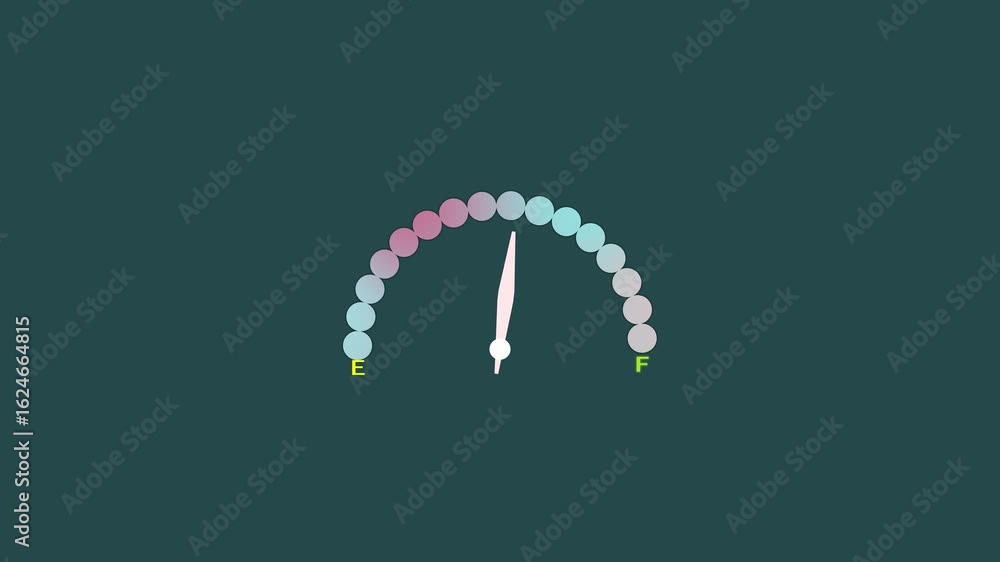 Poster colorful risk meter from low to high speedometer measurement dashboard animated icon on nevi blue co