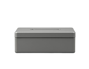 Gray Rectangular Box with Slot