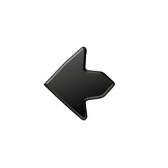 Black Arrow Icon Pointing Left
