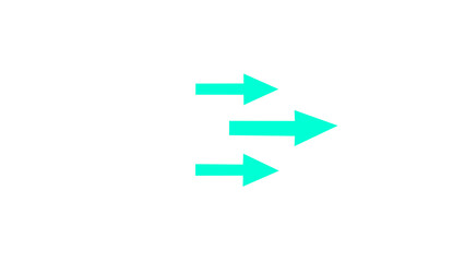 Right arrow for road direction. neon light traffic directional arrows sign.