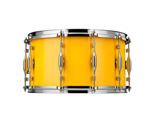 Yellow Snare Drum with Chrome Hardware