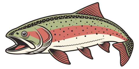 Trophy Fish Illustration Design