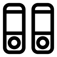 File Binders Office Icon Vector