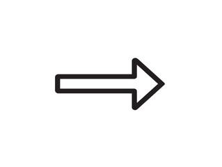 Clean arrow left icon with modern lines