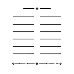Set of Vintage decorative lines. text dividers. Line border. Lines separators, Borders, Vintage dividers, Underline elements. Vector illustration
