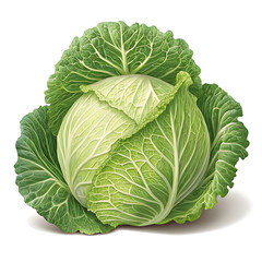 Obraz premium cabbage isolated on white