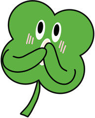 funny  캐릭터 마스코트 네잎클로버 클로버 행운