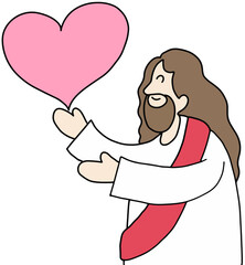   예수님 하느님 하나님 하트