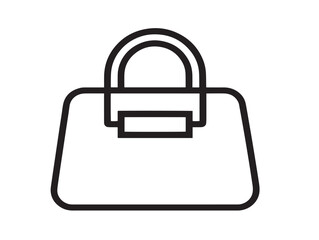 Modern handbag icon in stylish vector lines