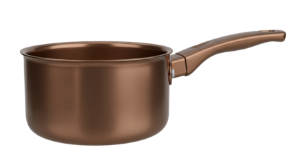 Shiny copper saucepan ready for cooking delicious meals in your kitchen