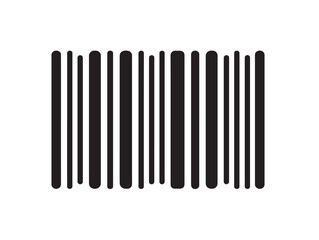 Barcode line art icon in minimal vector design