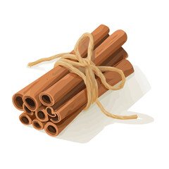 An illustration flat 2D icon cinnamon roll view set illustration, vector clipart isolated on a transparent background — clean animation-style design, created by me, Cute design