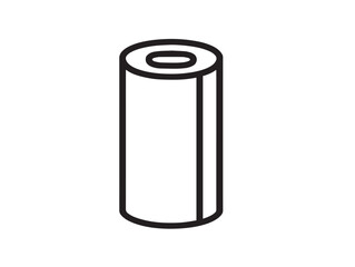 Minimalistic battery symbol in 2D vector format