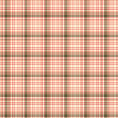 Seamless red and white gingham checkered pattern, a vintage cotton tablecloth design