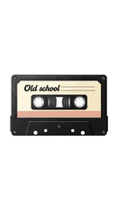 Obraz premium Illustrated Audio Cassette with 