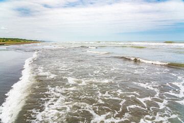 Great summer beach with small waves