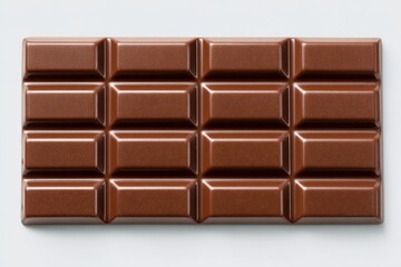 Fototapeta premium Close up of a milk chocolate bar with a smooth and shiny surface