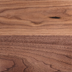 Texture of sanded raw black walnut wood without finish