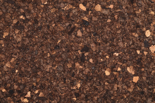Texture of dark cork surface