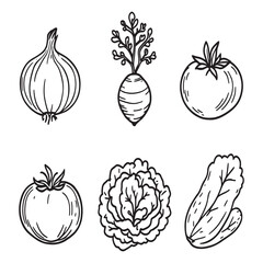 organic vegetables assortment garden fresh healthy natural food.eps