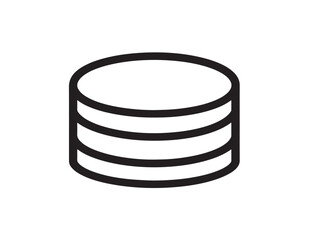 Sweet dessert cake icon in minimalist outline