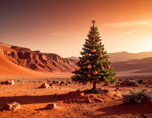 christmas tree on mars