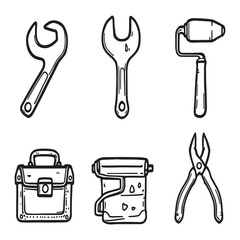 repair concept vector illustration simple line art design.eps