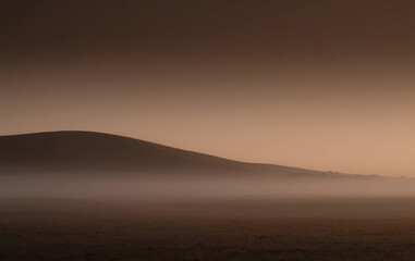 Obraz premium morning fog in the mountains