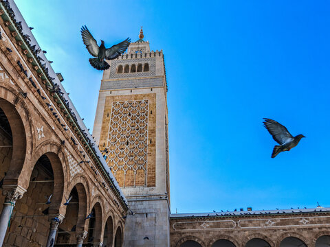 The Great Mosque of Zitouna: Historical and Cultural Landmark in the Heart of the Medina of Tunis, Tunisia
