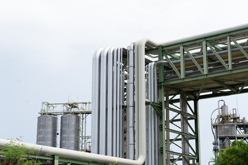Gas interconnector. Pipeline for natural gas. Natural gas separation plant. Petroleum refinery...