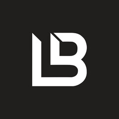 BL or LB Letter Logo Design Template Vector Illustration.