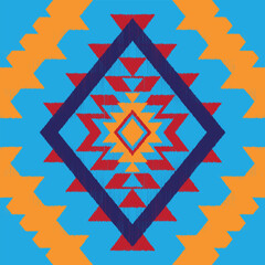 vintage embroidery ikat ethnic batik boho aztec tribal ancient pattern seamless background for fashion fabric and textile,2d illustration