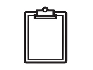 Professional Clipboard Vector Icon in Sleek Minimalist Design