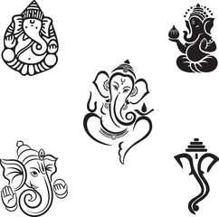 ganesh god hindu god religion.eps