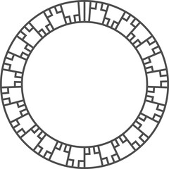 전통 패턴 원형