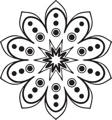 Black and White Mandala Design Collection