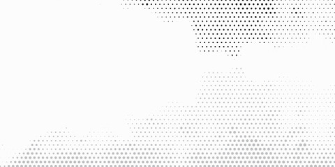 Dotted gradient halftone background. Horizontal seamless dots pattern in pop art style. Abstract modern stylish texture. Vector bacground