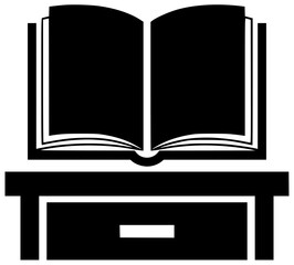 Book on a desk and book in a library with book near a window on a shelf in a bag at a bookstore with a reading lamp in a classroom on a nightstand