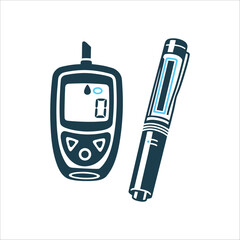 Diabetes Care: Insulin Pen and Blood Sugar Meter