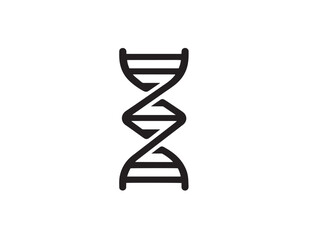 Elegant Minimal DNA Strand Icon For Modern Science Design