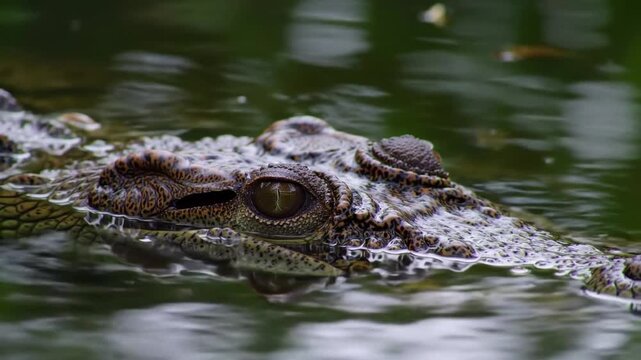 crocodile in the water generate vo 2