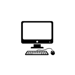 Fototapeta premium Modern Workspace: A minimalist portrayal of a contemporary desktop computer setup, perfect for depicting modern work environments.