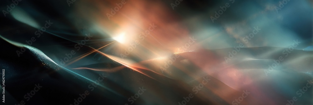 Poster ethereal light abstract background with soft color gradients and haze