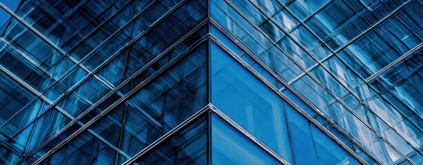 The modern glass building showcasing stunning architectural design and reflections.