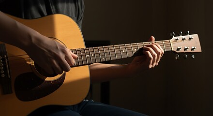 Obraz premium musician playing guitar