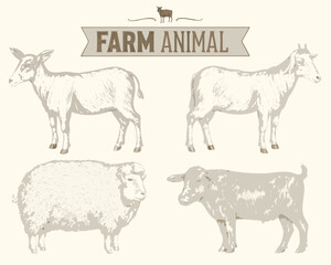 farm animals set