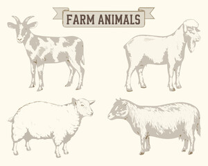 farm animals set
