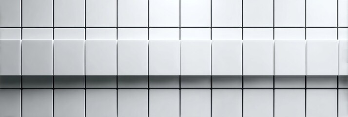 Modern Minimalist White Tile Background for Interior Design Projects