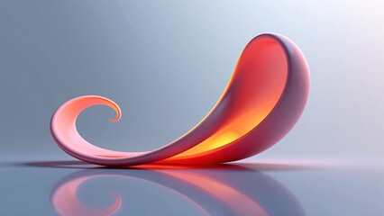 Curving spire, pulsating tendril, gradient pipeline, liquid knotwork, dynamic gradients, sleek design, modern
